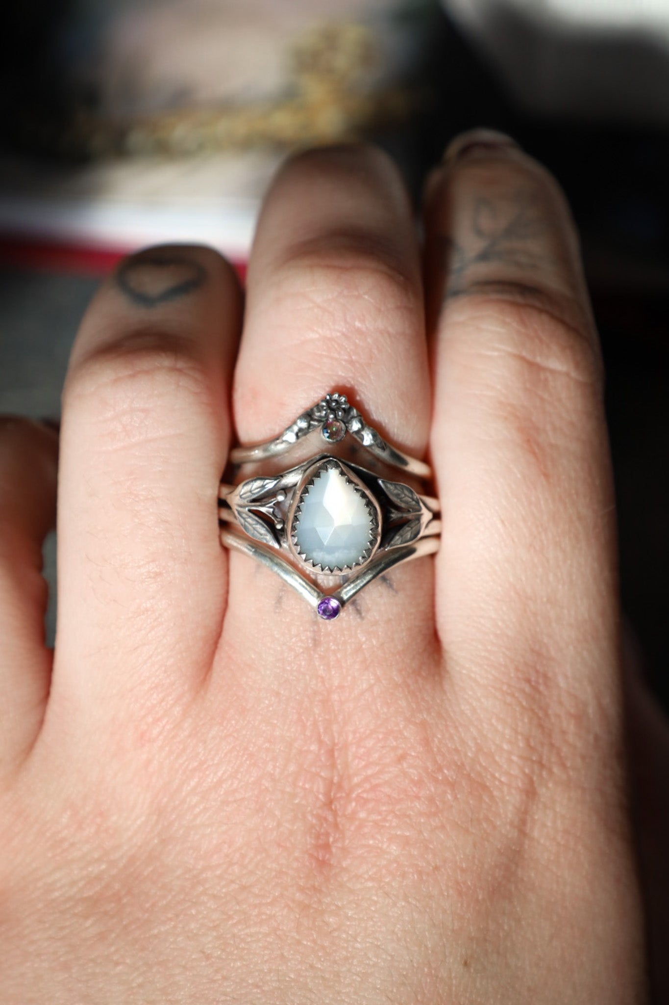 OPHELIA RING (WISHBONE - MTO)