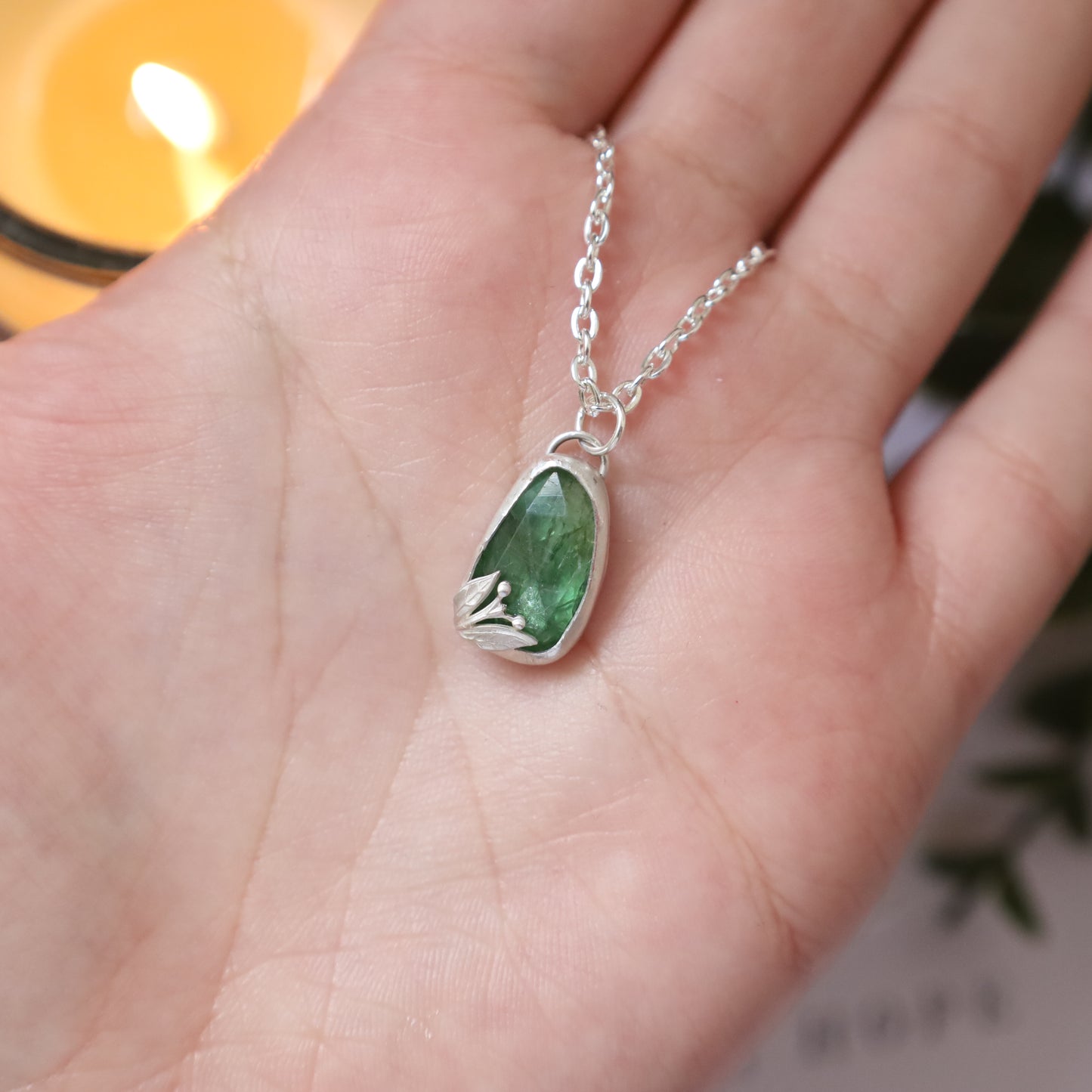 APOLLO NECKLACE (MINT KYANITE - MTO)