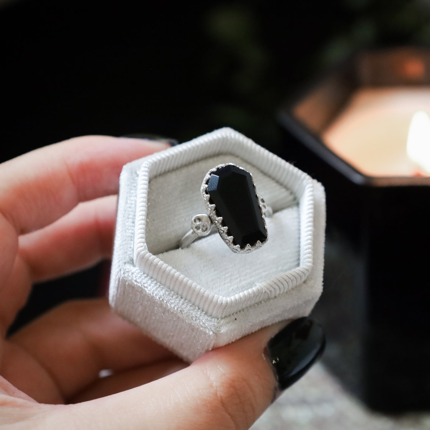 LILITH RING (BLACK ONYX - MTO)