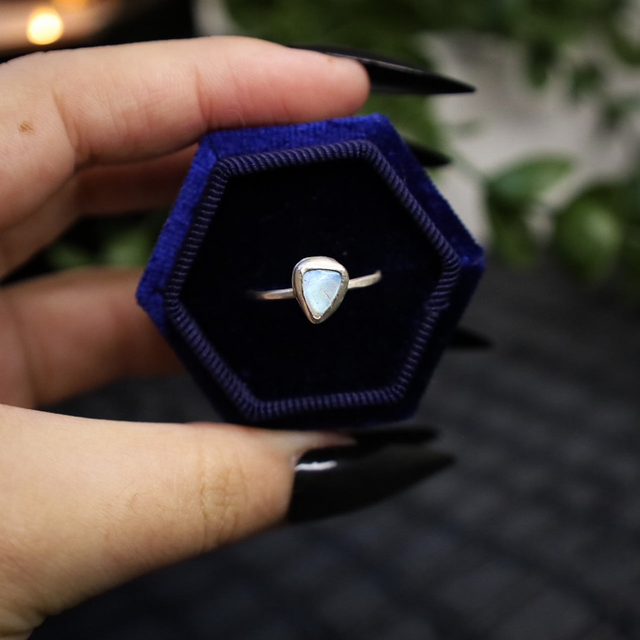 LABRADORITE RING (RTS - SIZE N 1/2)