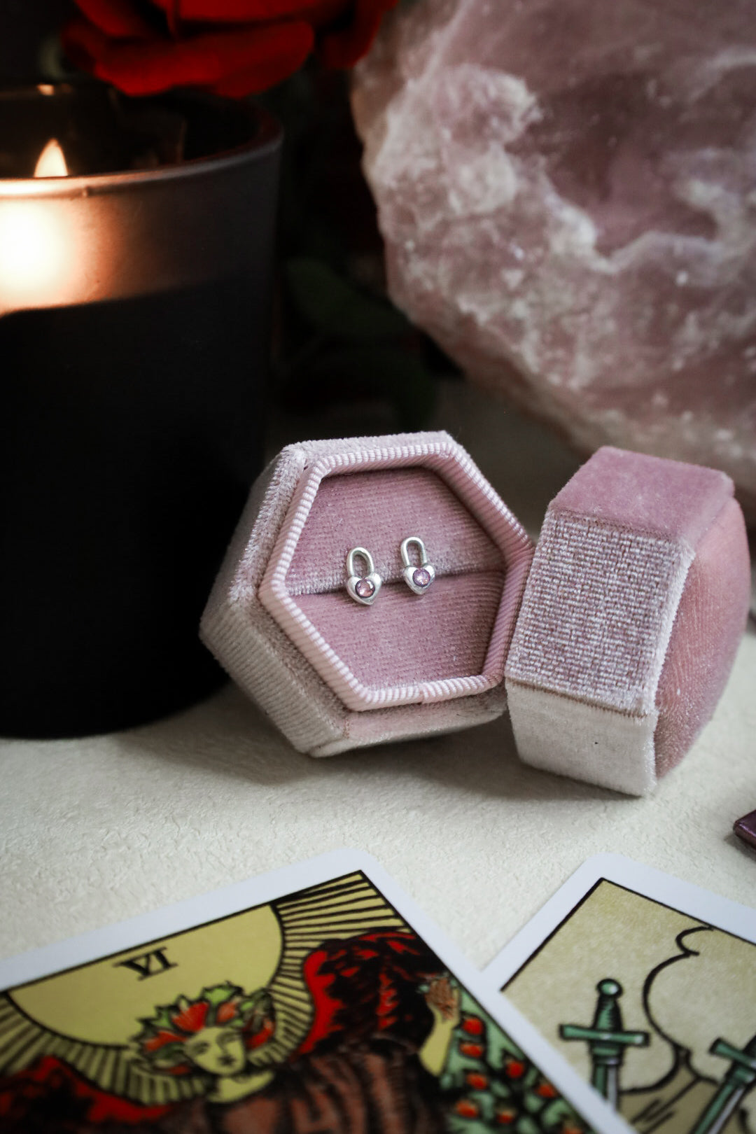 HEARTBOUND STUD EARRINGS (MTO)