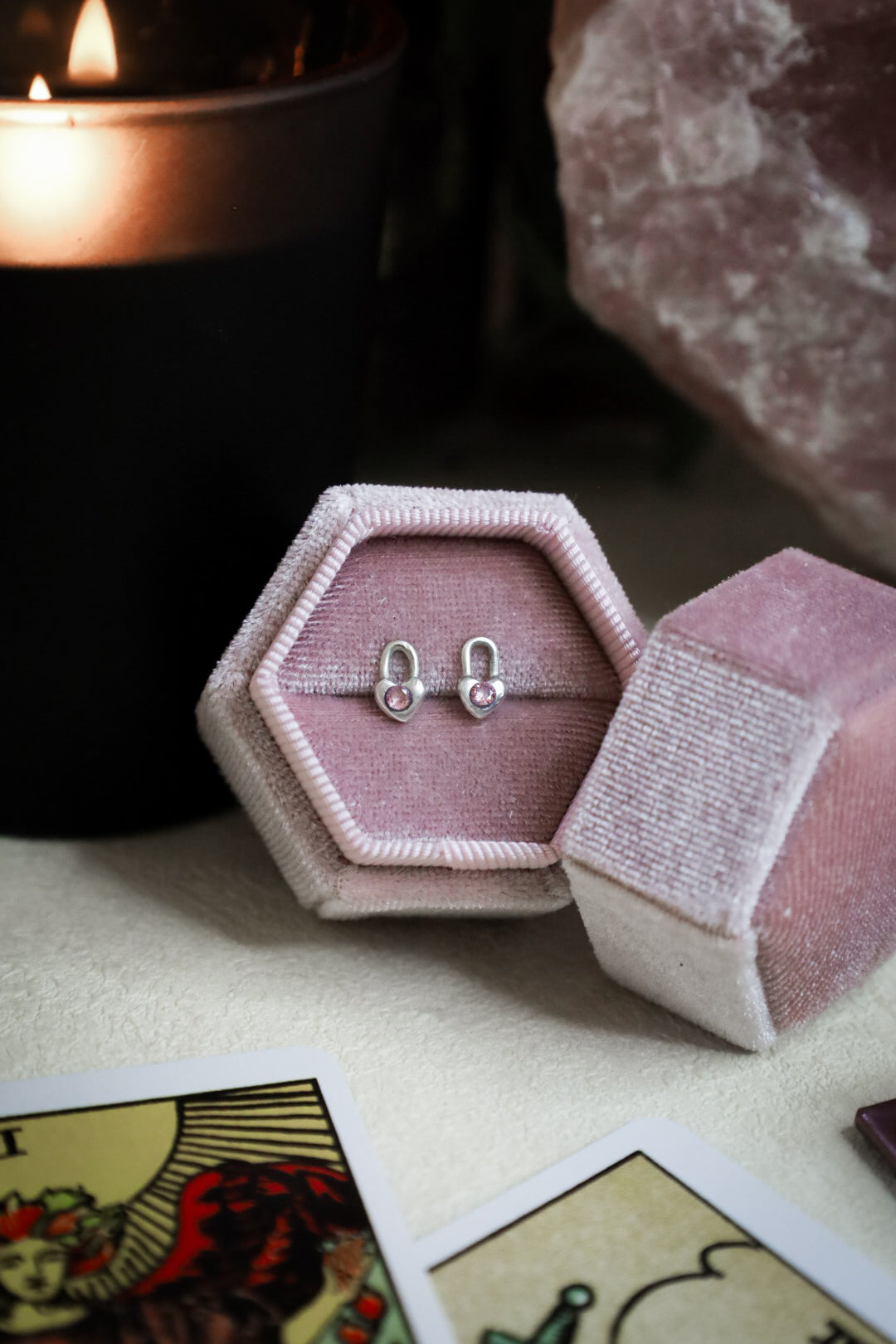 HEARTBOUND STUD EARRINGS (MTO)