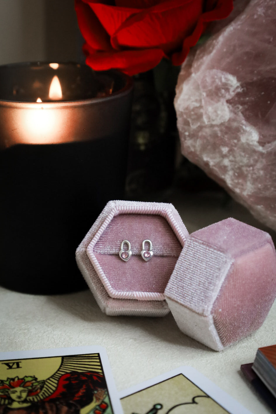 HEARTBOUND STUD EARRINGS (MTO)