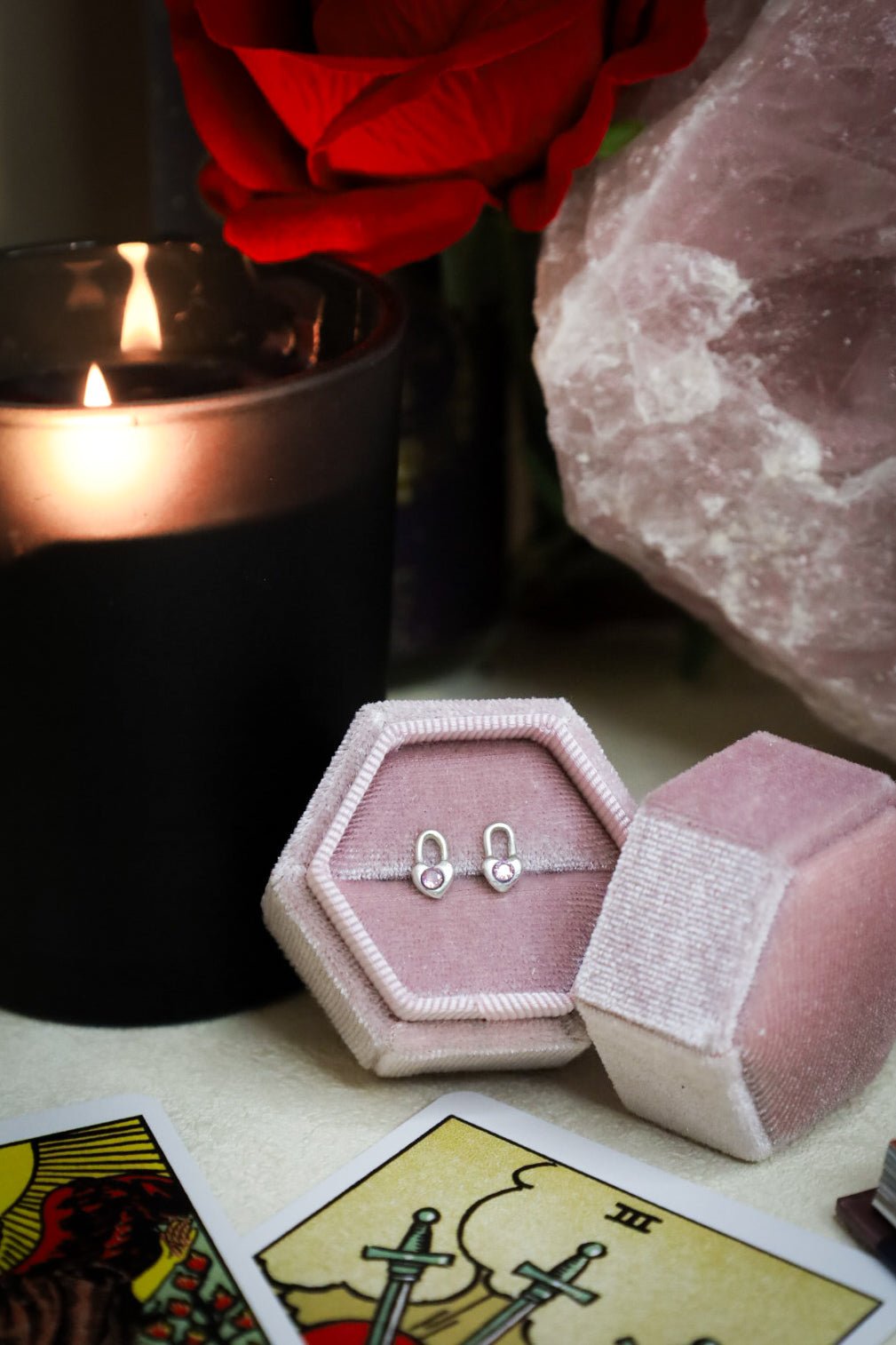 HEARTBOUND STUD EARRINGS (MTO)