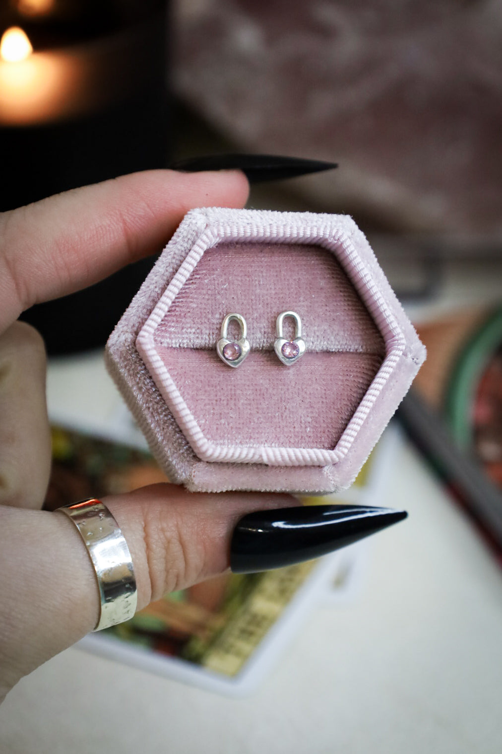 HEARTBOUND STUD EARRINGS (MTO)