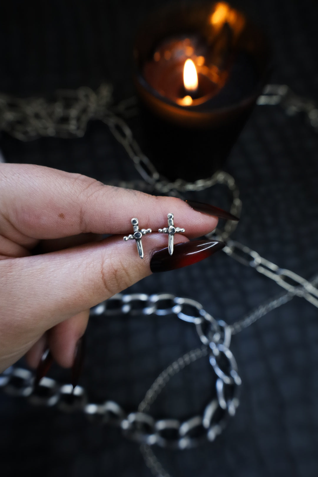 DAGGER STUD EARRINGS (MTO)