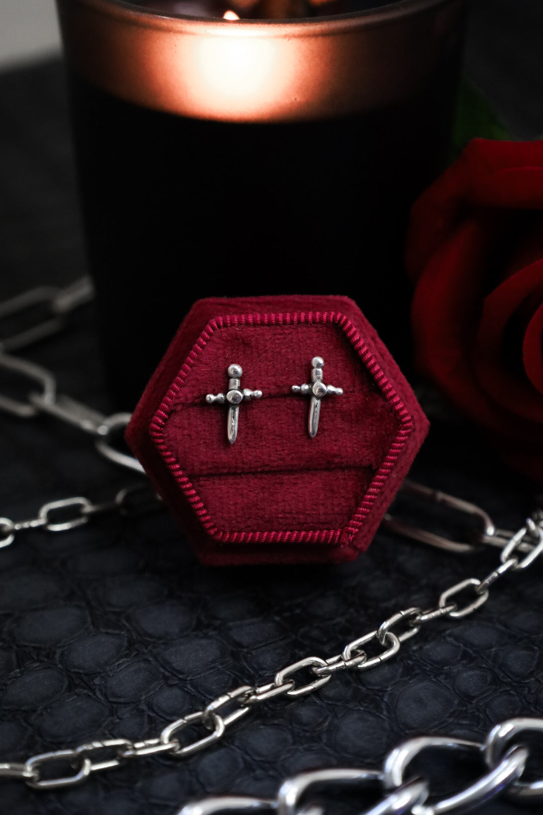 DAGGER STUD EARRINGS (MTO)