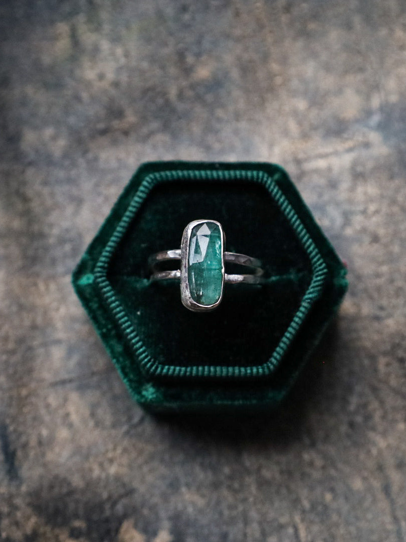 MINT KYANITE RING (RTS- SIZE R)