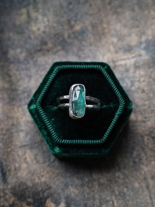 MINT KYANITE RING (RTS- SIZE R)