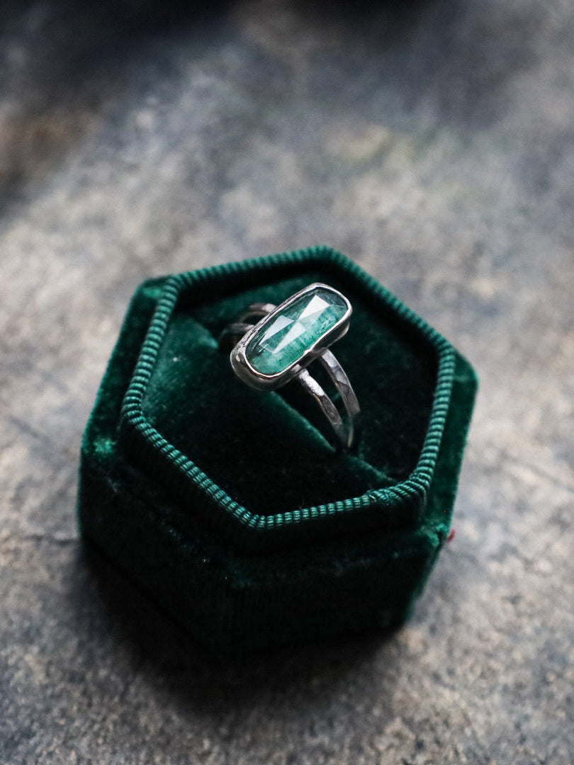 MINT KYANITE RING (RTS- SIZE R)