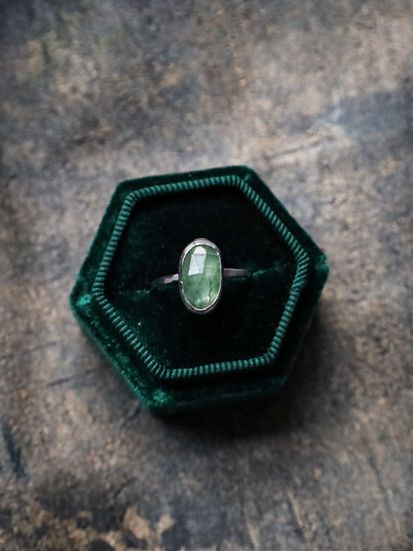 MINT KYANITE RING (RTS- SIZE N)