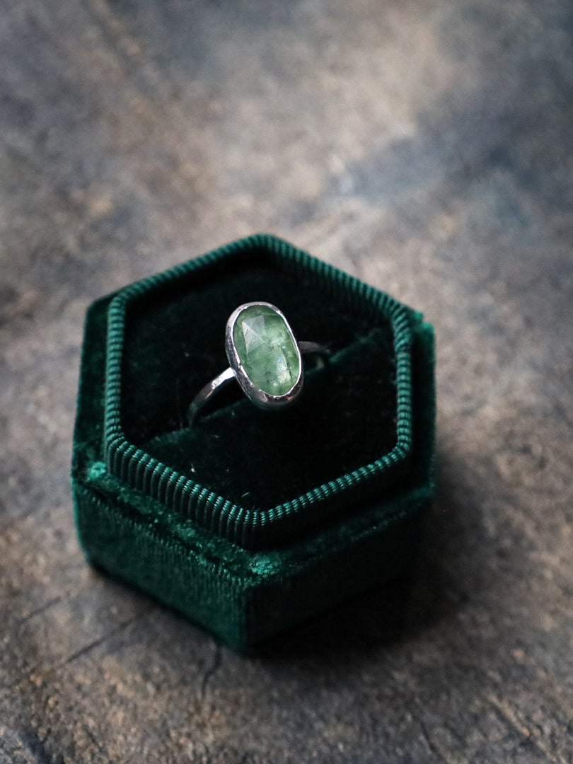 MINT KYANITE RING (RTS- SIZE N)