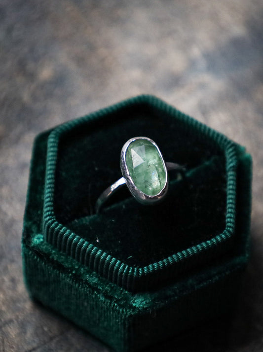 MINT KYANITE RING (RTS- SIZE N)