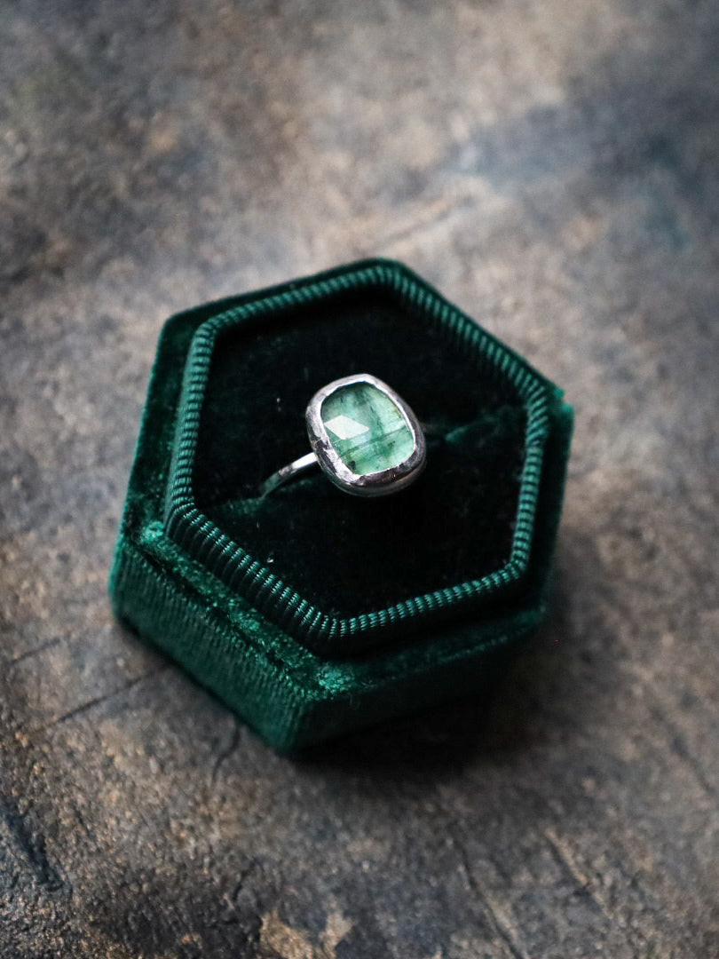 MINT KYANITE RING (RTS- SIZE S)