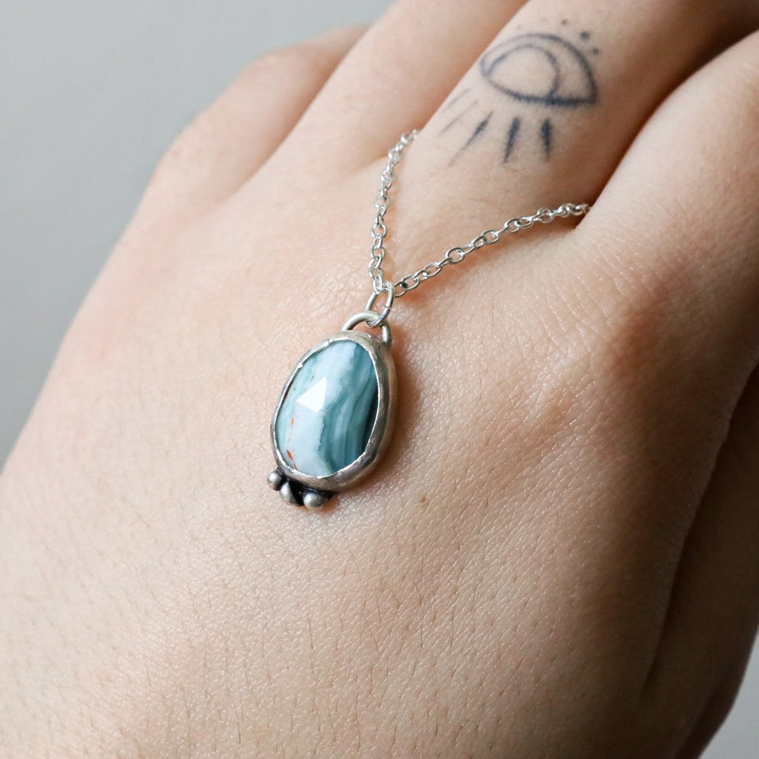 BLUE OPAL NECKLACE (RTS)