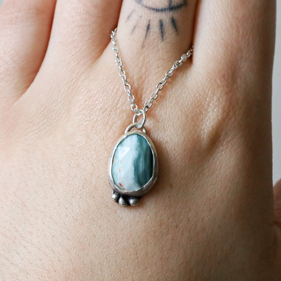 BLUE OPAL NECKLACE (RTS)