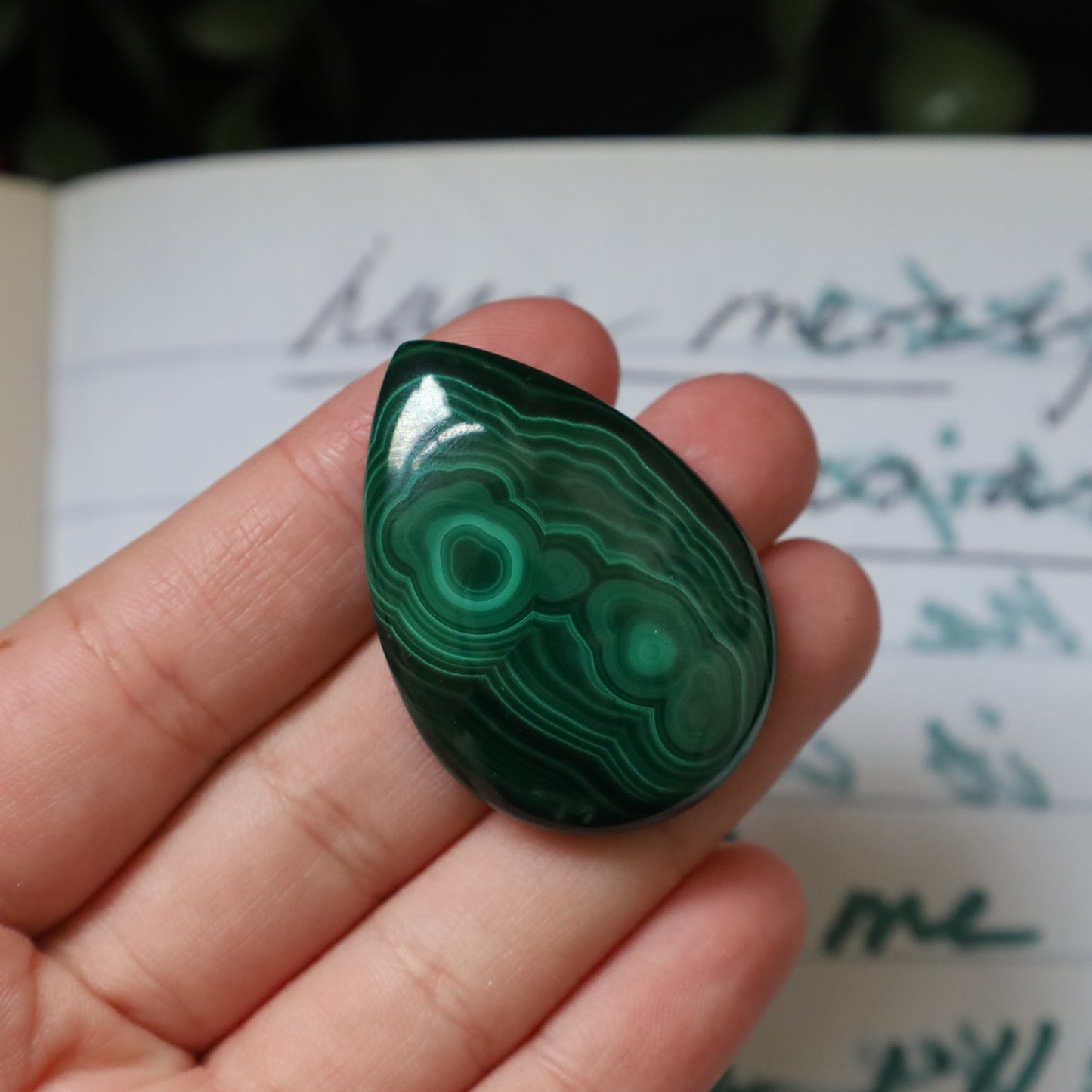 MALACHITE TEARDROP