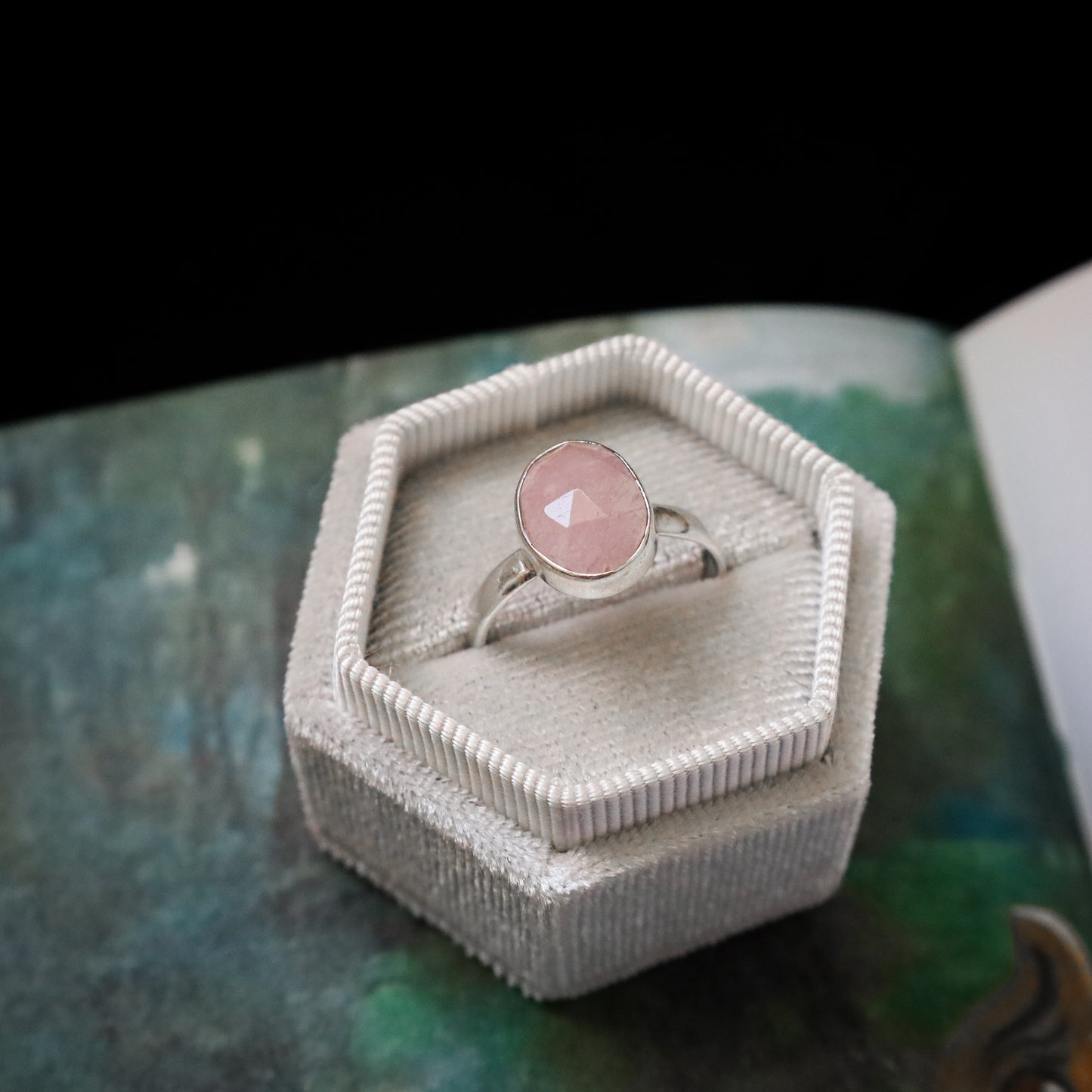 ROSE QUARTZ RING (R 1/2)