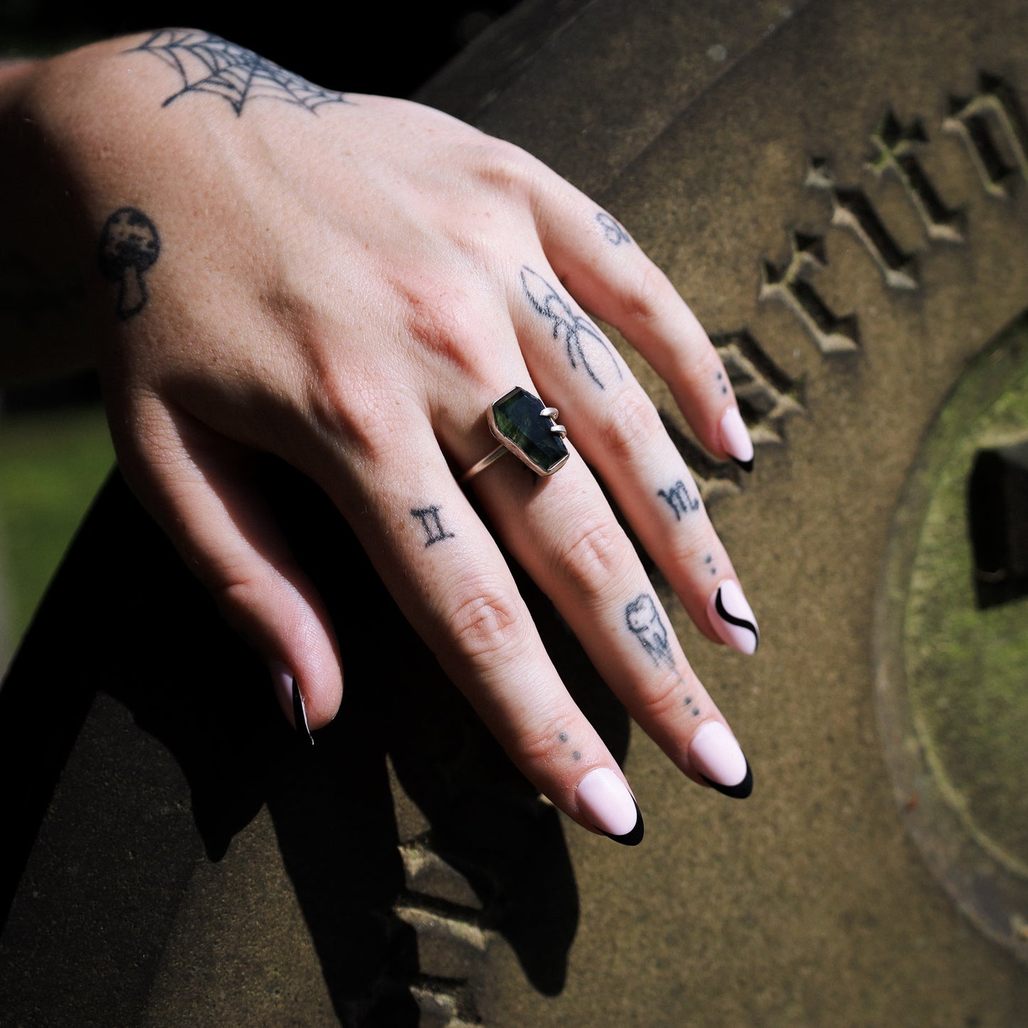 MORGANA RING (MOSS AGATE - MTO)