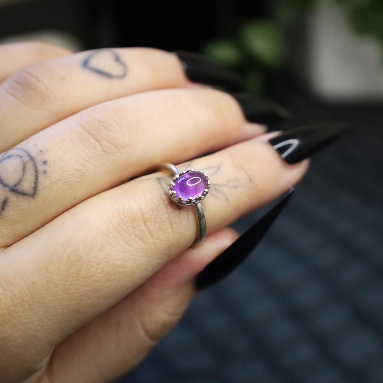 VORTEX AMETHYST RING (RTS - SIZE M 1/2)