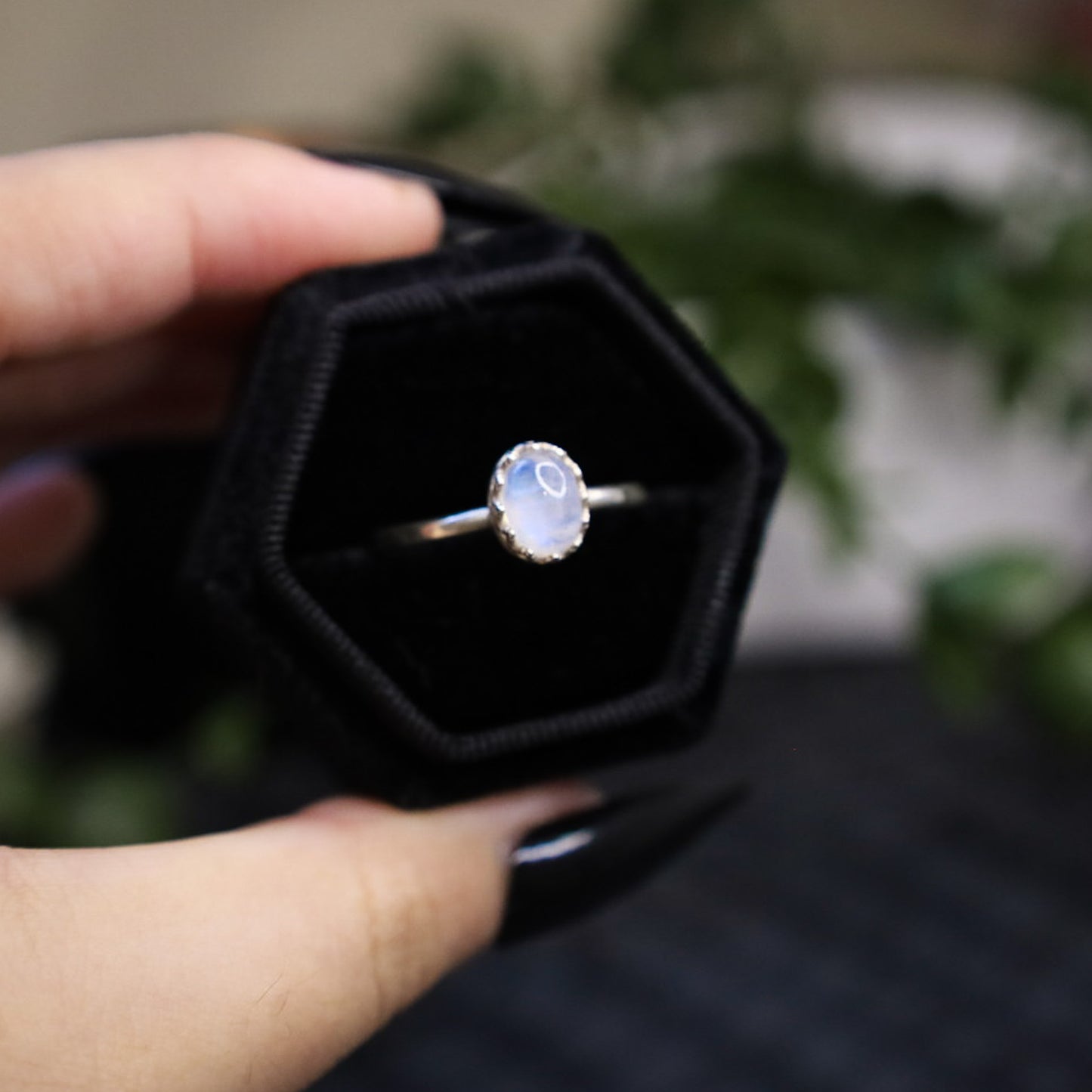 VORTEX MOONSTONE RING (RTS - SIZE U 1/2)