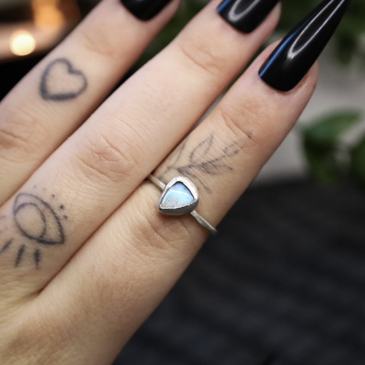 LABRADORITE RING (RTS - SIZE N 1/2)